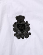 White Cotton MARTINI DG Patch Dress Shirt