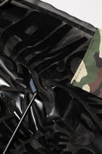 Black Camouflage Hooded Men Full Zip Sweater