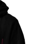 Black Printed Hooded Men Sweatshirt Sweater