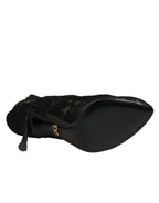 Black Pumps Taormina Lace Socks Boots Shoes