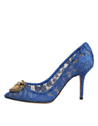 Blue Taormina Lace DEVOTION Pumps Shoes \