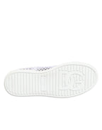 White Mesh Inserts Low Top Sneakers Shoes