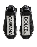 Black Silver Slip On Sorrento Sneakers Shoes