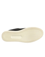 Black Leather Sacred Heart Sneakers Shoes