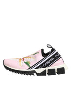 Pink Floral Sorrento Low Top Sneakers Shoes