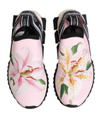 Pink Floral Sorrento Low Top Sneakers Shoes