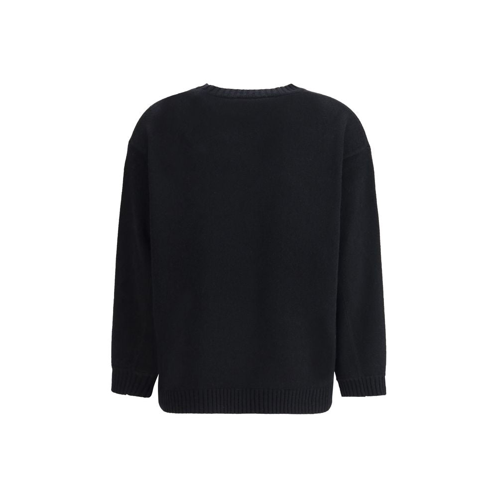 Black Wool Sweatshirt