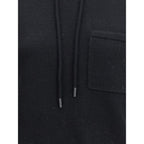 Black Wool Hoodie