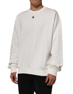 White DG Logo Crew Neck Sweatshirt Sweater