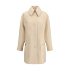 Beige Fleece Wool Coat