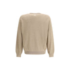 Beige Fleece Wool Sweatshirt