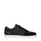 Black Leather Low Top Sneakers