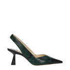 Green Leather Pumps