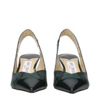 Green Leather Pumps