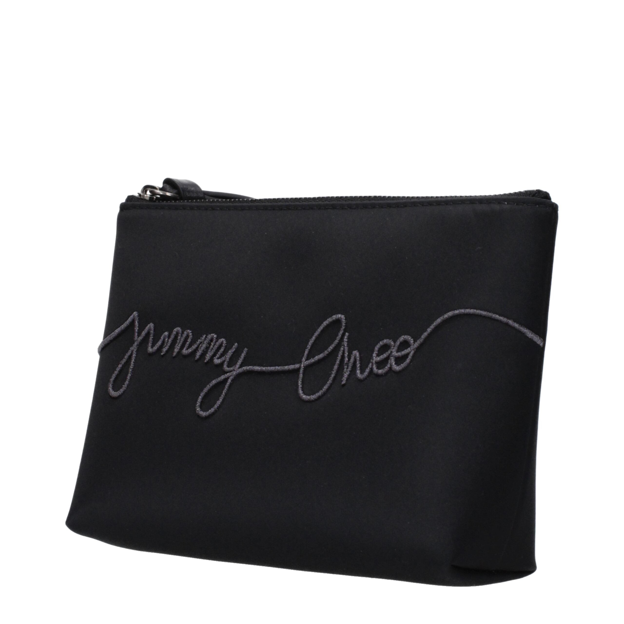 Black Satin Clutch Bag