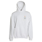 White Cotton Hooded Pullover OVERSIZE Sweater