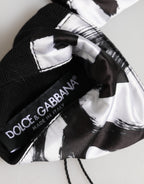 Black White DG Logo Silk 1 Pair Wristband