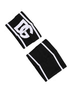 Black White DG Logo Cotton 1 Pair One Wristband