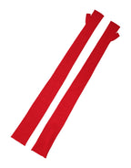 Red Wool Fingerless Elbow Length Mitten Gloves