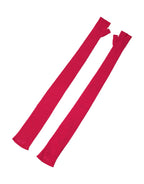 Pink Wool Fingerless Elbow Length Mitten Gloves