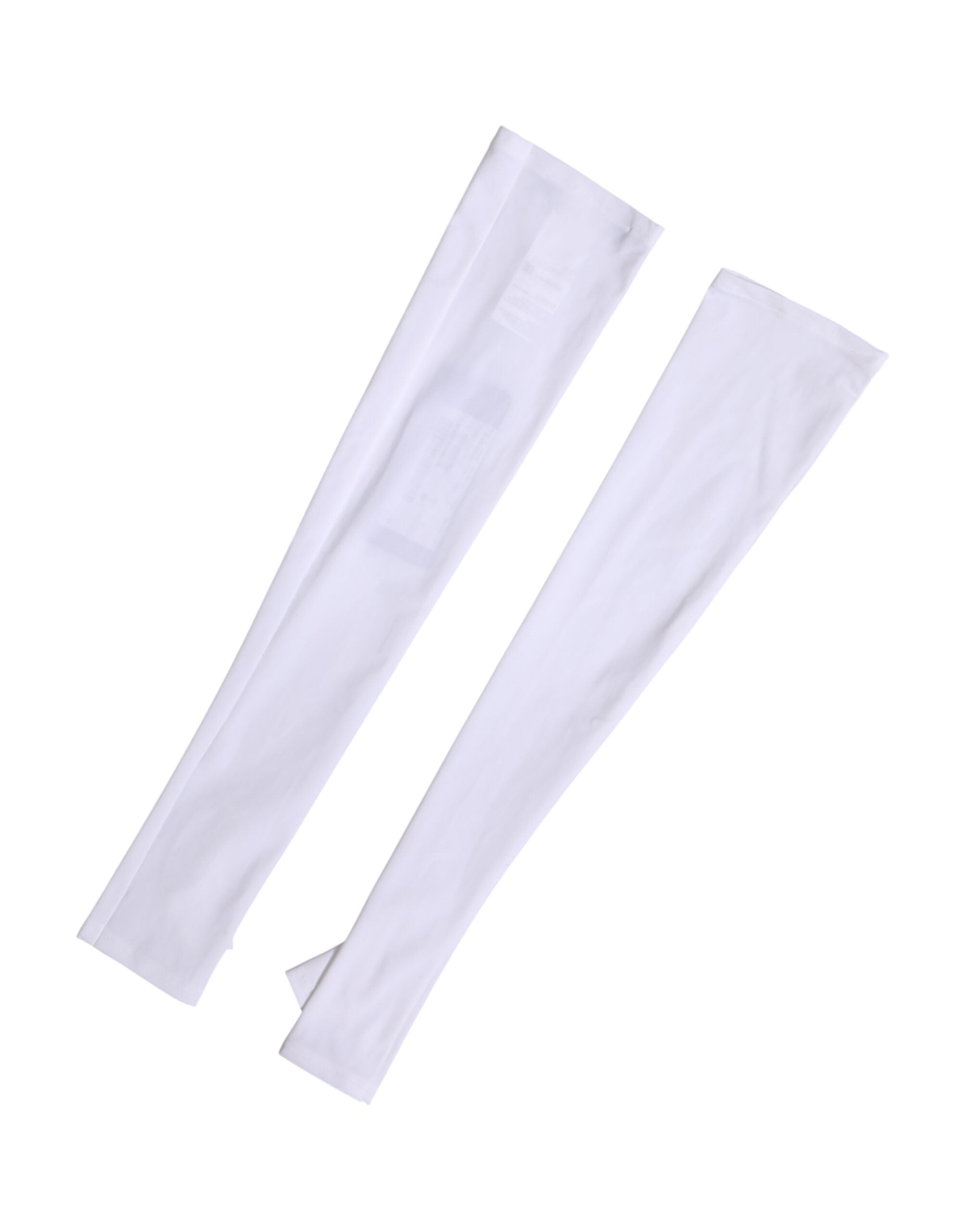 White Nylon Fingerless Elbow Length Women Gloves