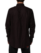 Brown Cotton LongSleeve MARTINI Dress  Shirt