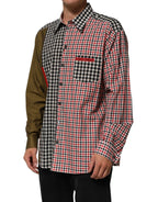 Multicolor Cotton Collared Checkered Shirt