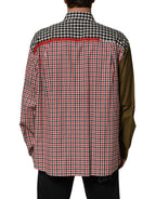 Multicolor Cotton Collared Checkered Shirt
