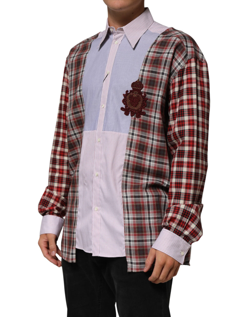 Multicolor Cotton Collared Checkered Shirt