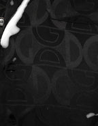 Black DG Logo Silk Men Long Sleeves Shirt