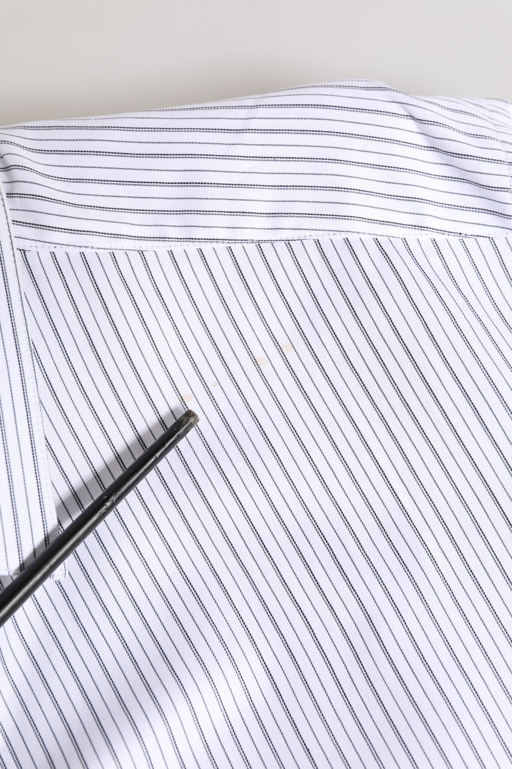 White Stripes Long Sleeves GOLD Dress Shirt