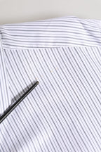 White Stripes Long Sleeves GOLD Dress Shirt