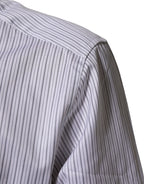 White Stripes Cotton Men GOLD Dress Shirt