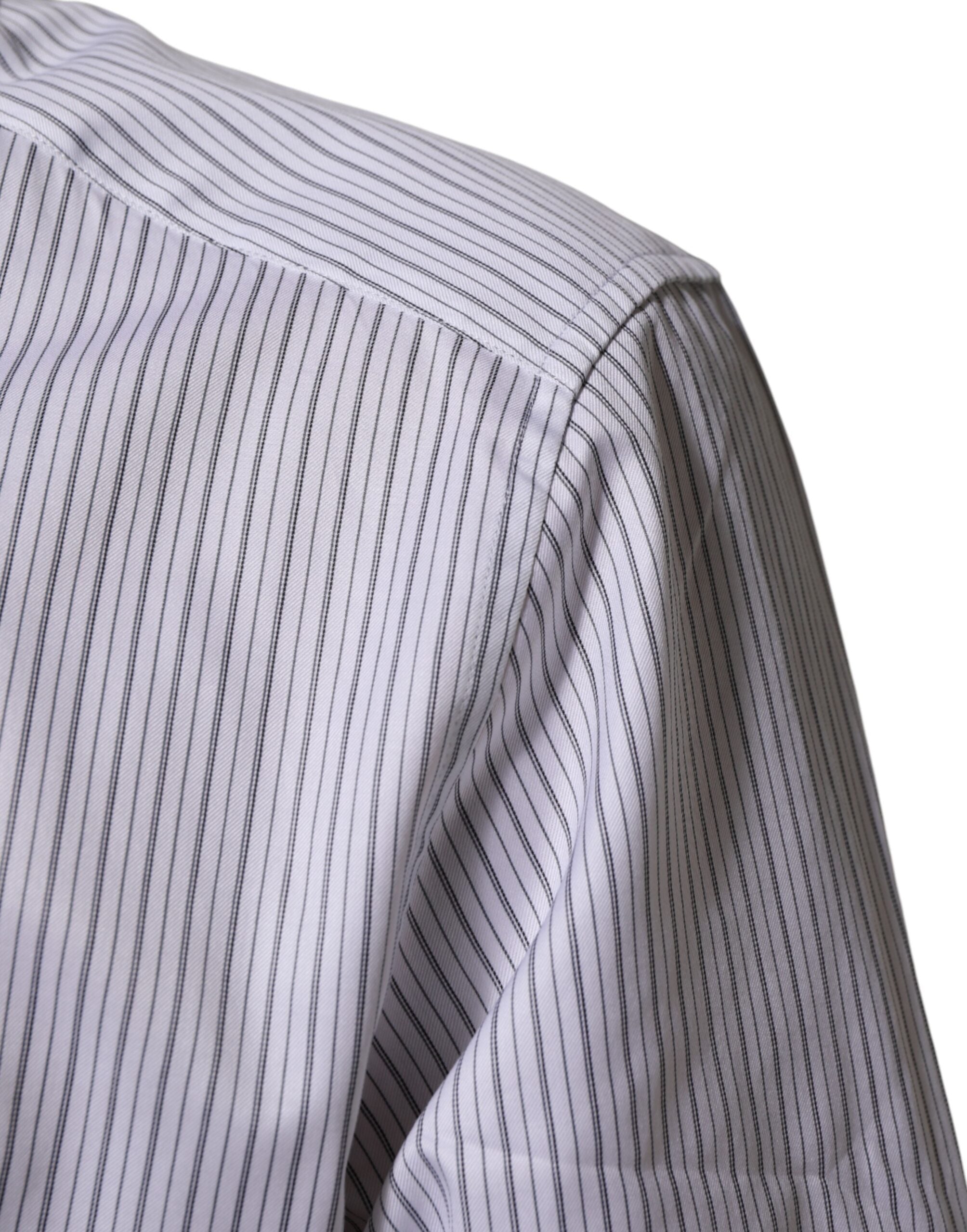 White Stripes Cotton Men GOLD Dress Shirt