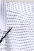 White Stripes Cotton Men GOLD Dress Shirt