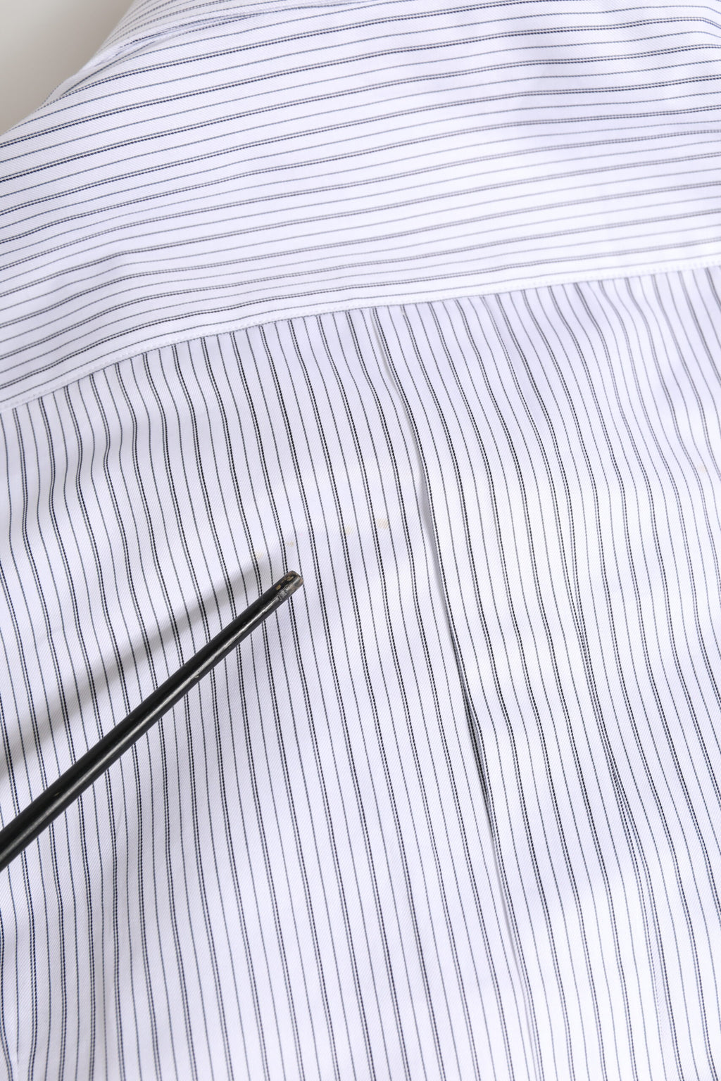 White Stripes Long Sleeves GOLD Dress Shirt