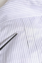 White Stripes Long Sleeves GOLD Dress Shirt