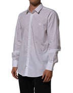 White Cotton Collared Men MARTINI Dress Shirt