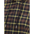 Brown Cotton Pattern Shirt