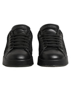 Black Floral Lace Low Top Sneakers Shoes