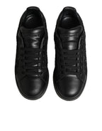 Black Floral Lace Low Top Sneakers Shoes