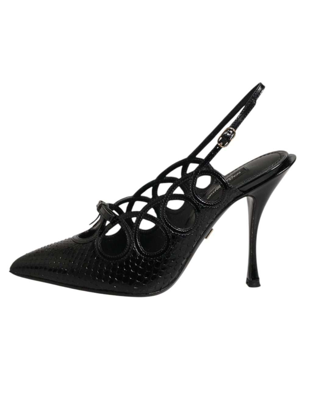 Leather High Heels Slingback Shoes