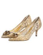 Gold Taormina Lace DEVOTION Pumps Shoes