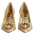 Gold Taormina Lace DEVOTION Pumps  Shoes