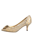 Gold Taormina Lace DEVOTION Pumps  Shoes