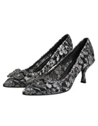 Silver Lace DG Amore Heels Pumps Shoes