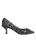 Silver Lace DG Amore Heels Pumps Shoes