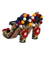 Black Gold Embellished MARY JANES Pumps  Shoes