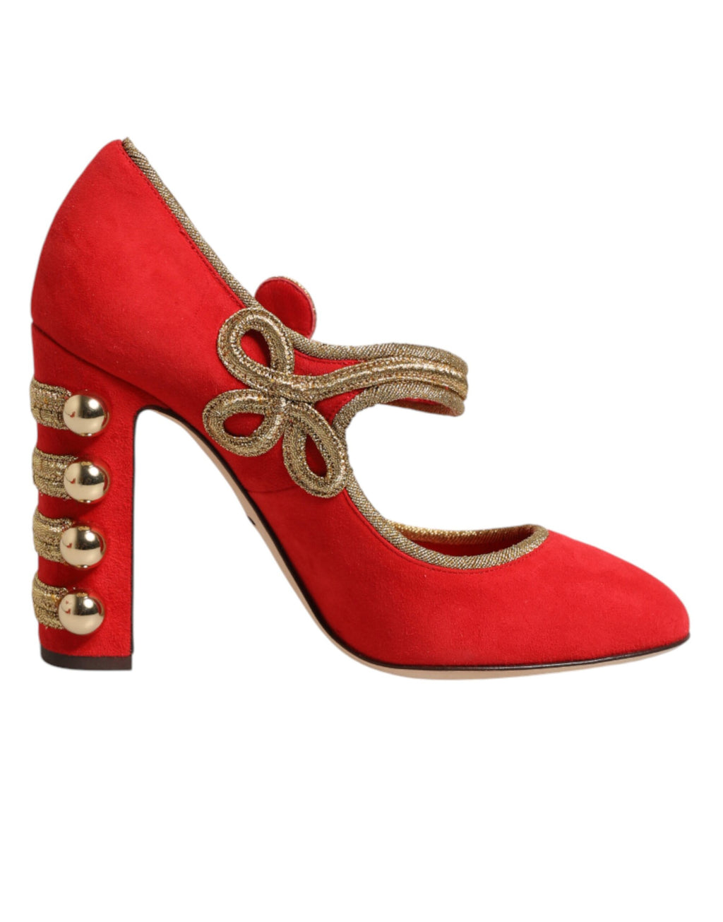 Red Embellished MARY JANES Pumps  Shoes