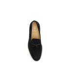 Black Calf Leather Bos Taurus Slip-On Loafers